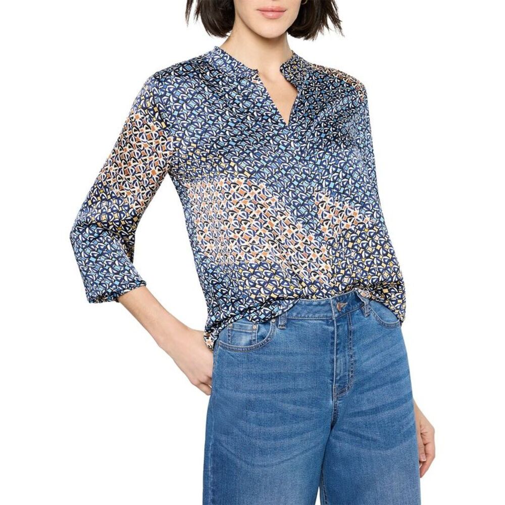 Nic+Zoe Womens Monogram Mix Top
